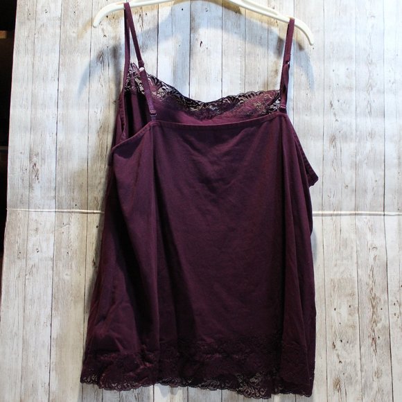 LOT of 3 Camisole / Tank Tops Apt 9 & Layne Bryant Burgundy, Teal, Taupe - Picture 3 of 16